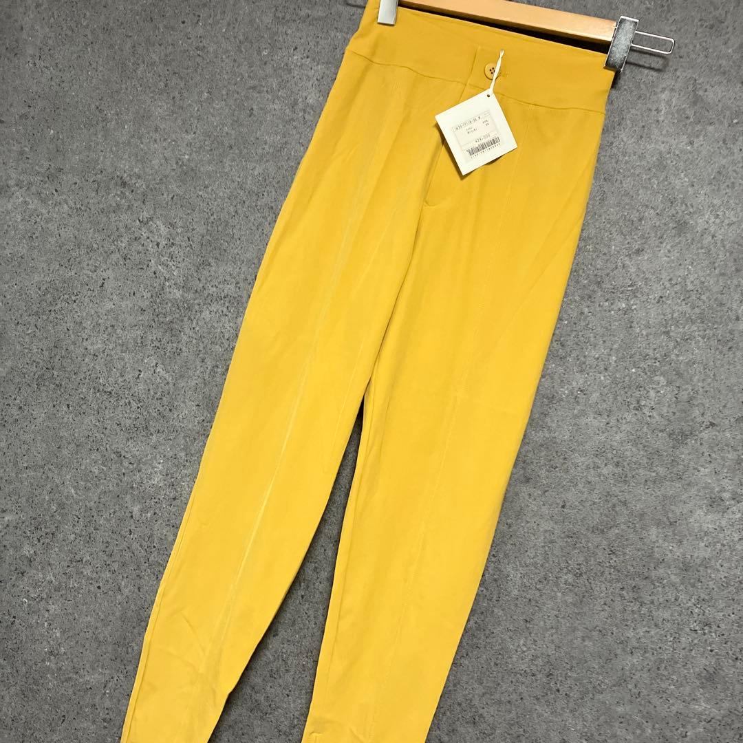 新品　イッセイミヤケ　裾ジップ　ストレッチパンツ　M