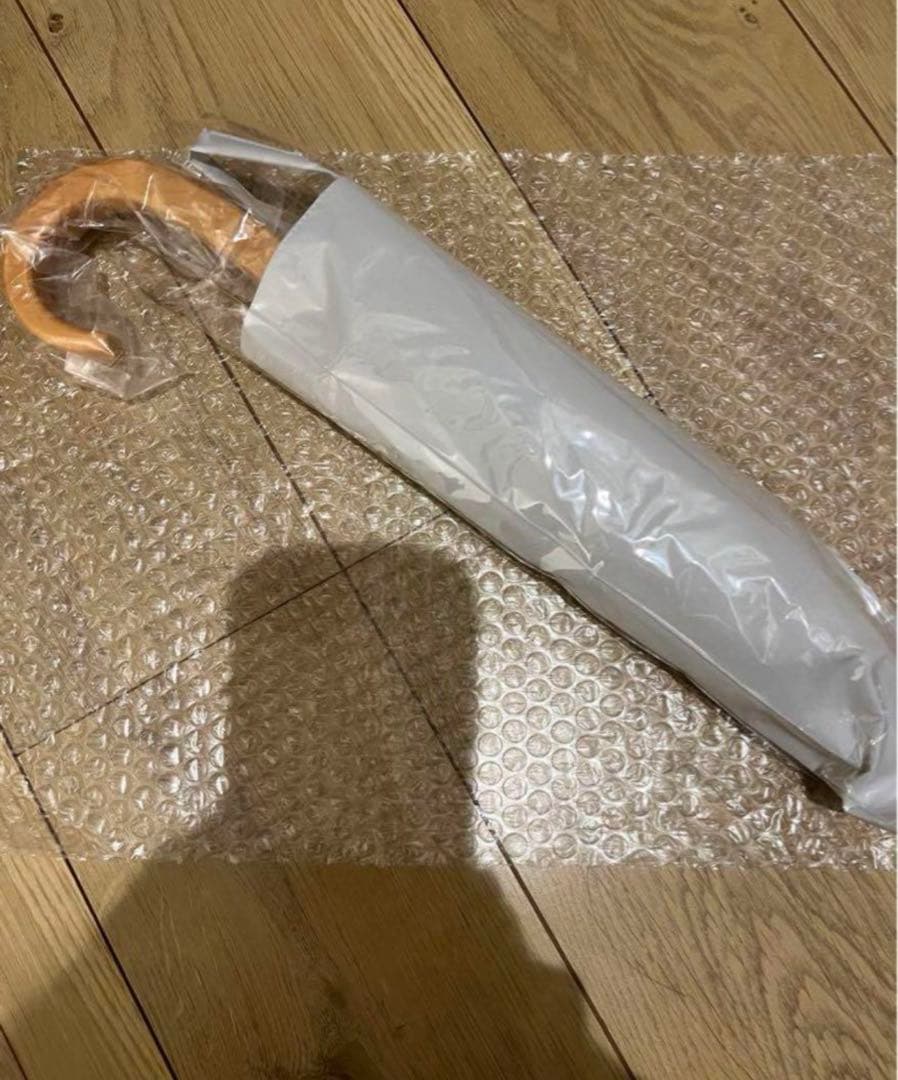 サンバリア100 2段折　ホワイト　木曲がり　新品未使用