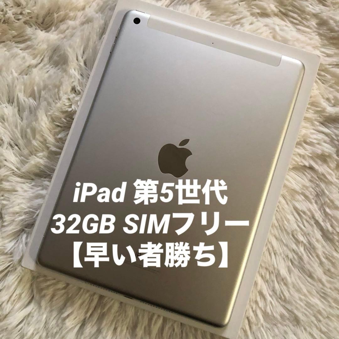 【完動品】iPad 第5世代 32GB SIMフリー【すぐ発送】