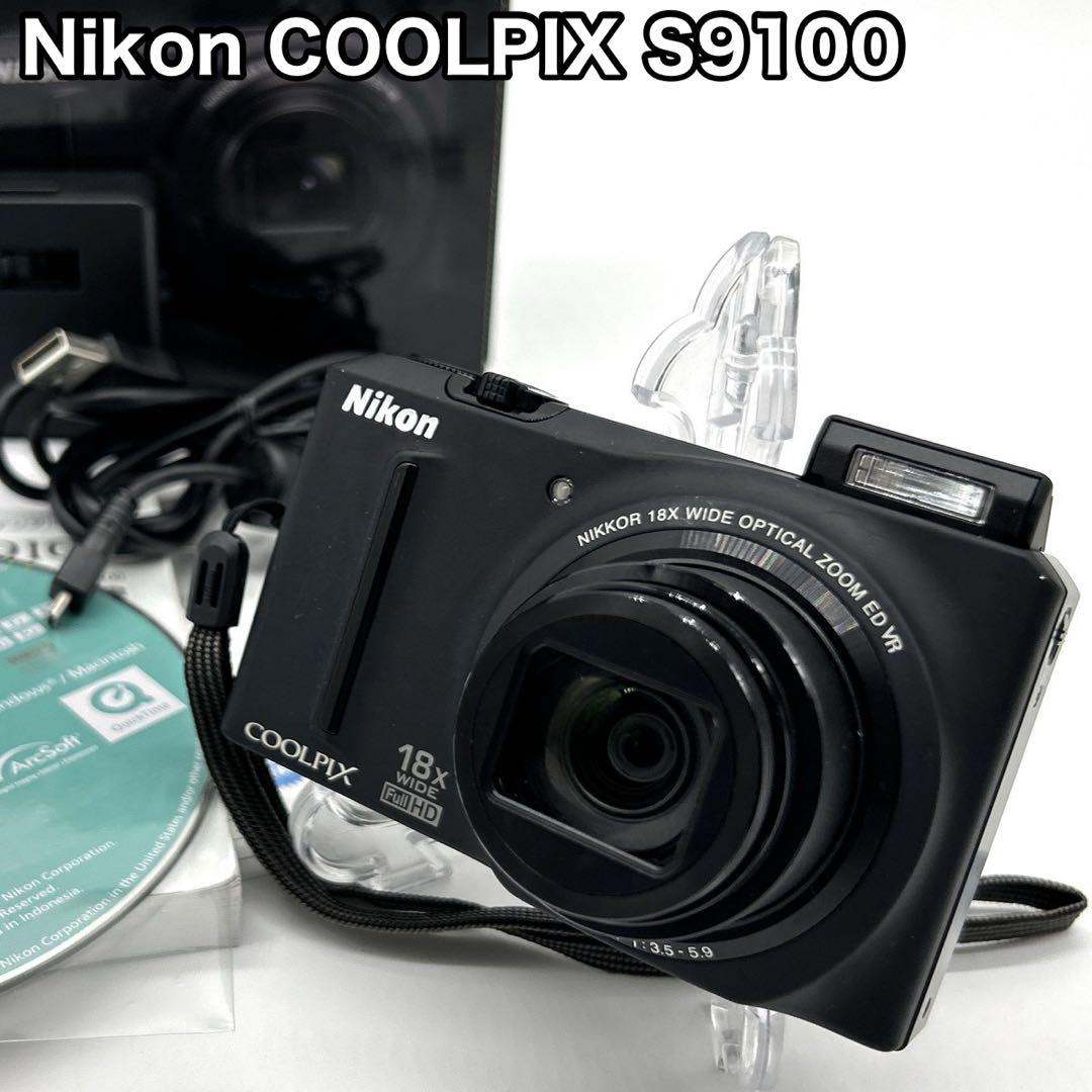 Nikon ニコン COOLPIX S9100 ブラック デジカメ 箱付き