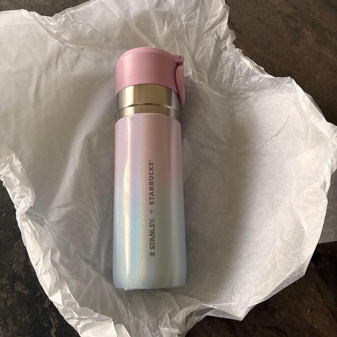 スターバックス ステンレスボトル STANLEY グラデーションブルーピンク