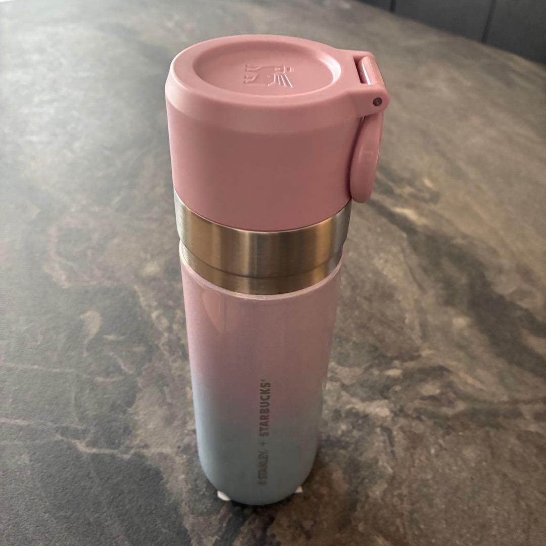 スターバックス ステンレスボトル STANLEY グラデーションブルーピンク