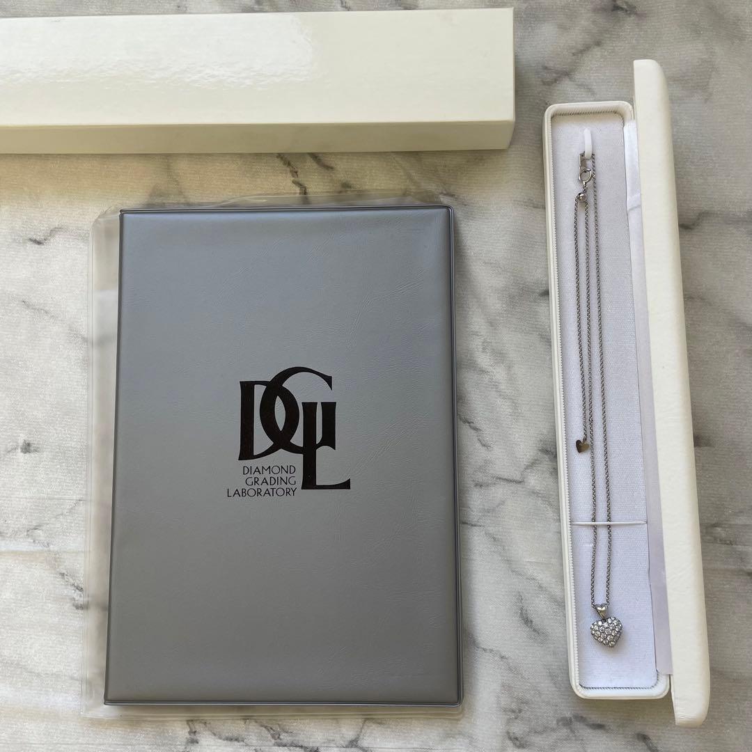 ユキザキ ゆきざき ハート ダイヤ ネックレス プラチナ Pt900