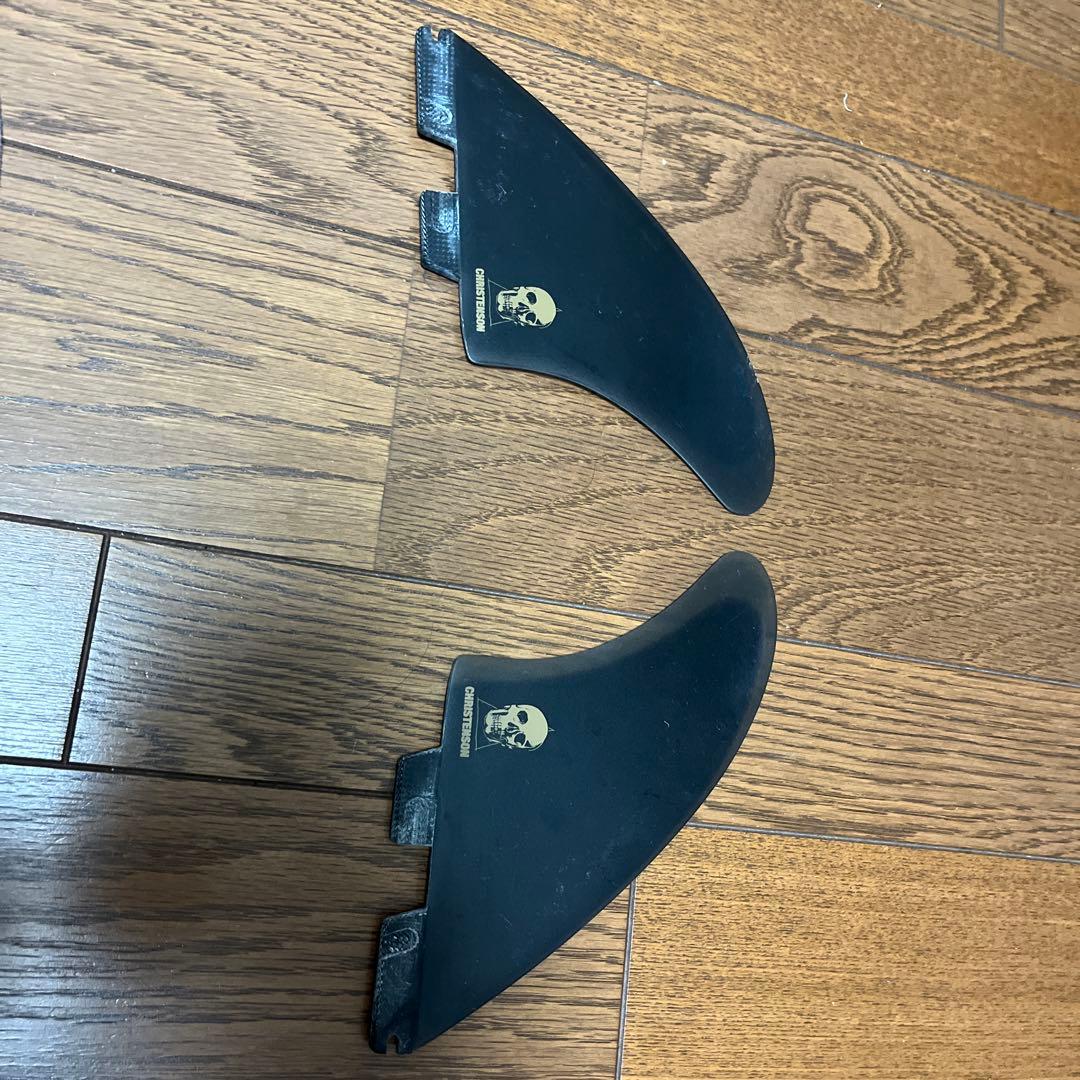 FCS Christenson サーフボードフィン スカルデザイン ケース付き