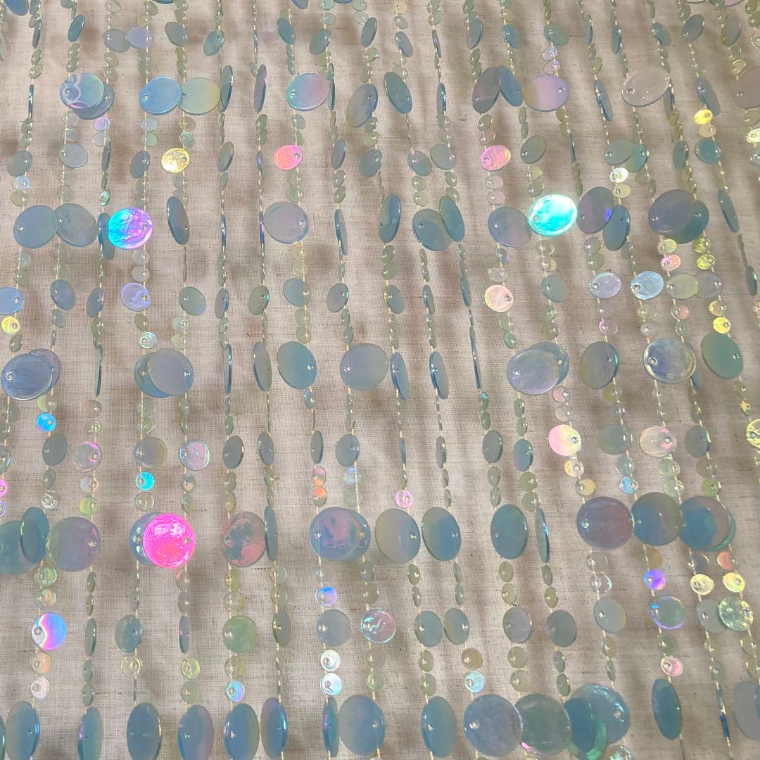 ドアカーテン のれん すだれ 間仕切り 壁掛け キラキラ 大型 ロング レトロ