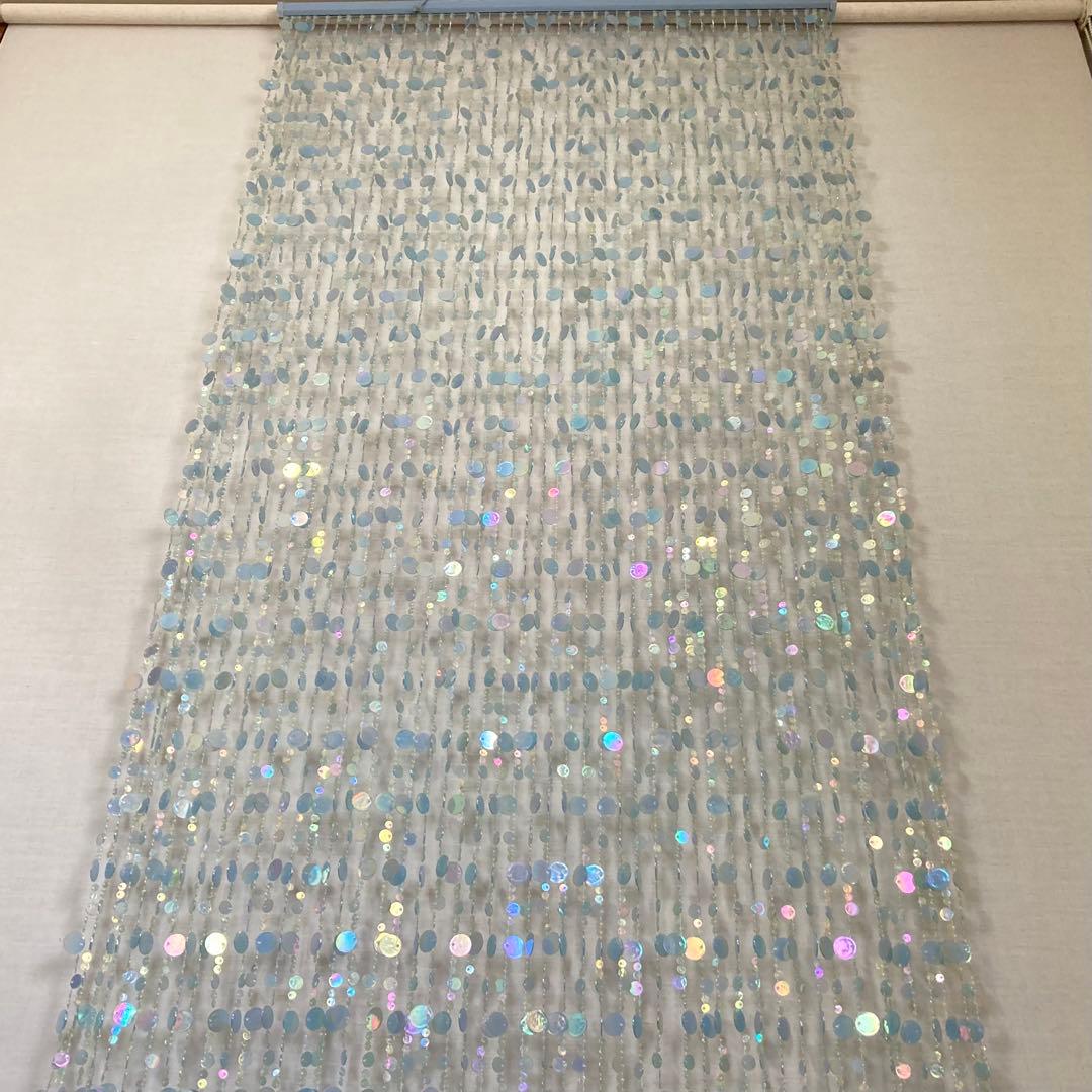 ドアカーテン のれん すだれ 間仕切り 壁掛け キラキラ 大型 ロング レトロ