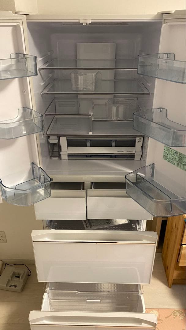 【Shoukai】冷蔵庫 R-HW60J(XW) クリスタルホワイト