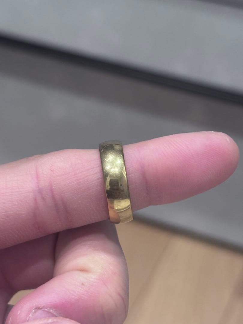 く*ー様 アンティーク 彫金 高彫 金張 シルバーゴールド 指輪。未鑑定