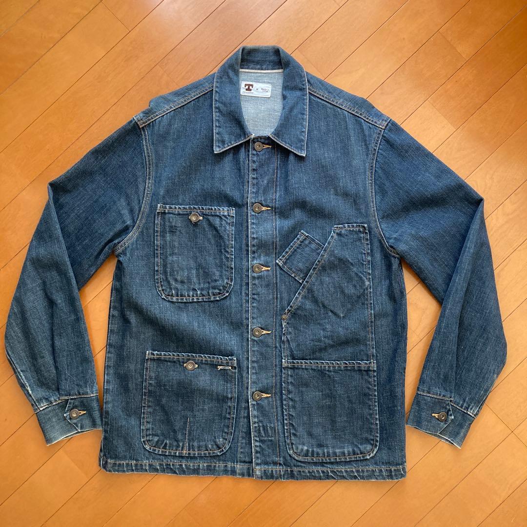 TELLASON デニムカバーオール アメリカ製 コーンデニム ホワイトオーク