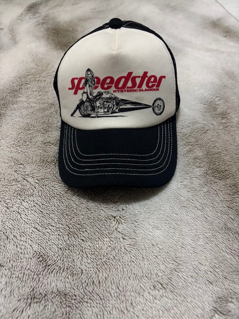 speedster トラックキャップ フリーサイズ ホワイト/ブラック