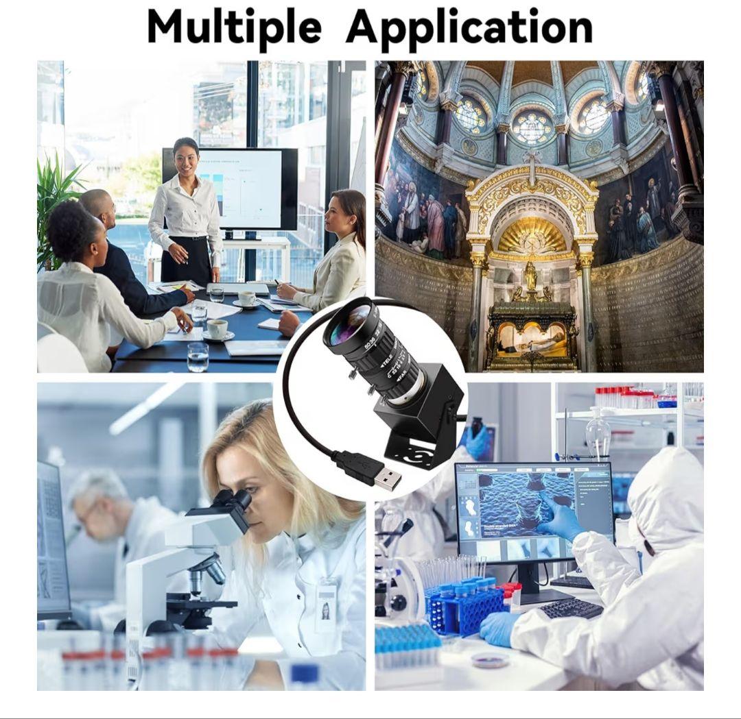 ELP 48メガピクセル USBカメラ 8K ウルトラHDカラー