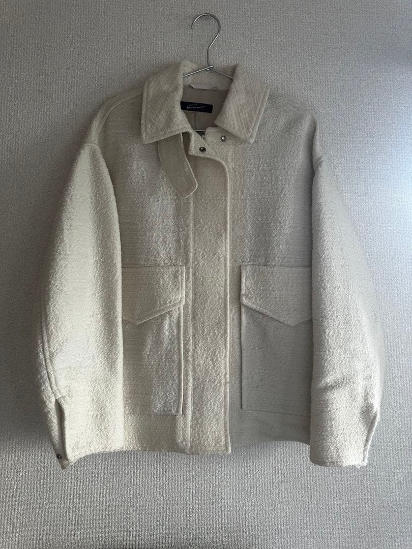 スタニングルアー　アイボリー ループツイードブルゾン