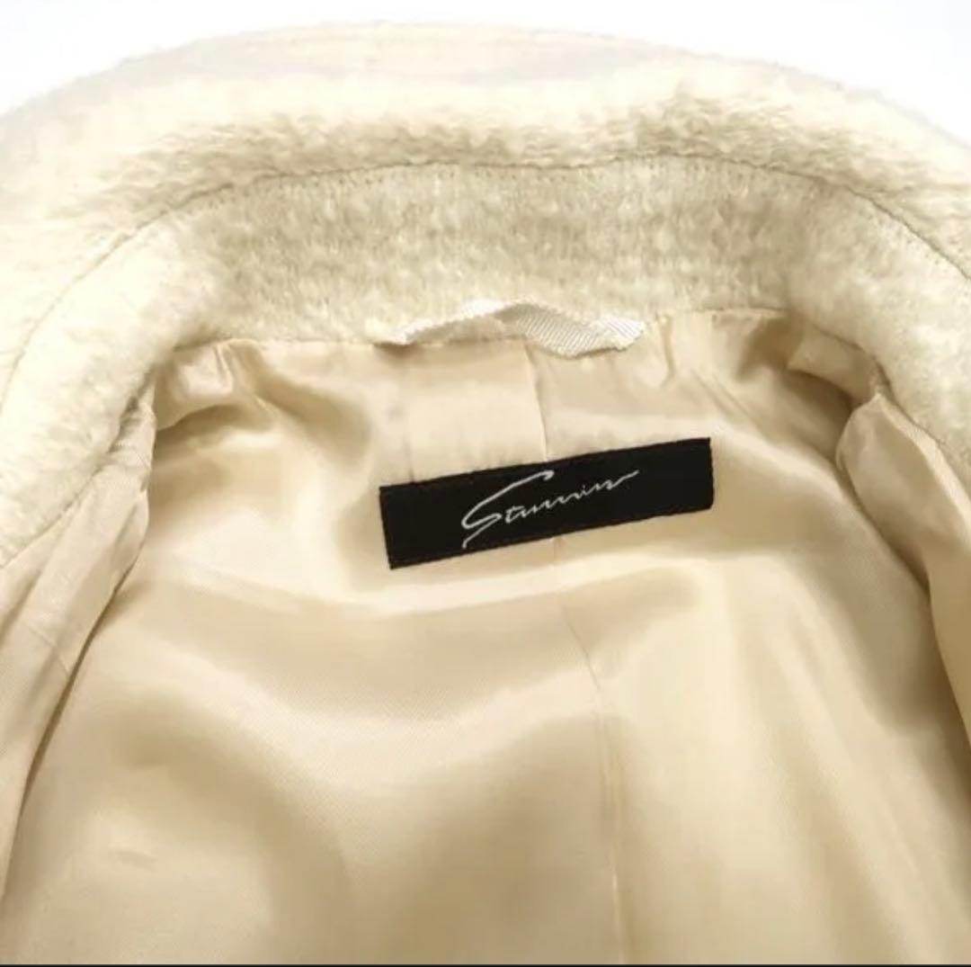 スタニングルアー　アイボリー ループツイードブルゾン