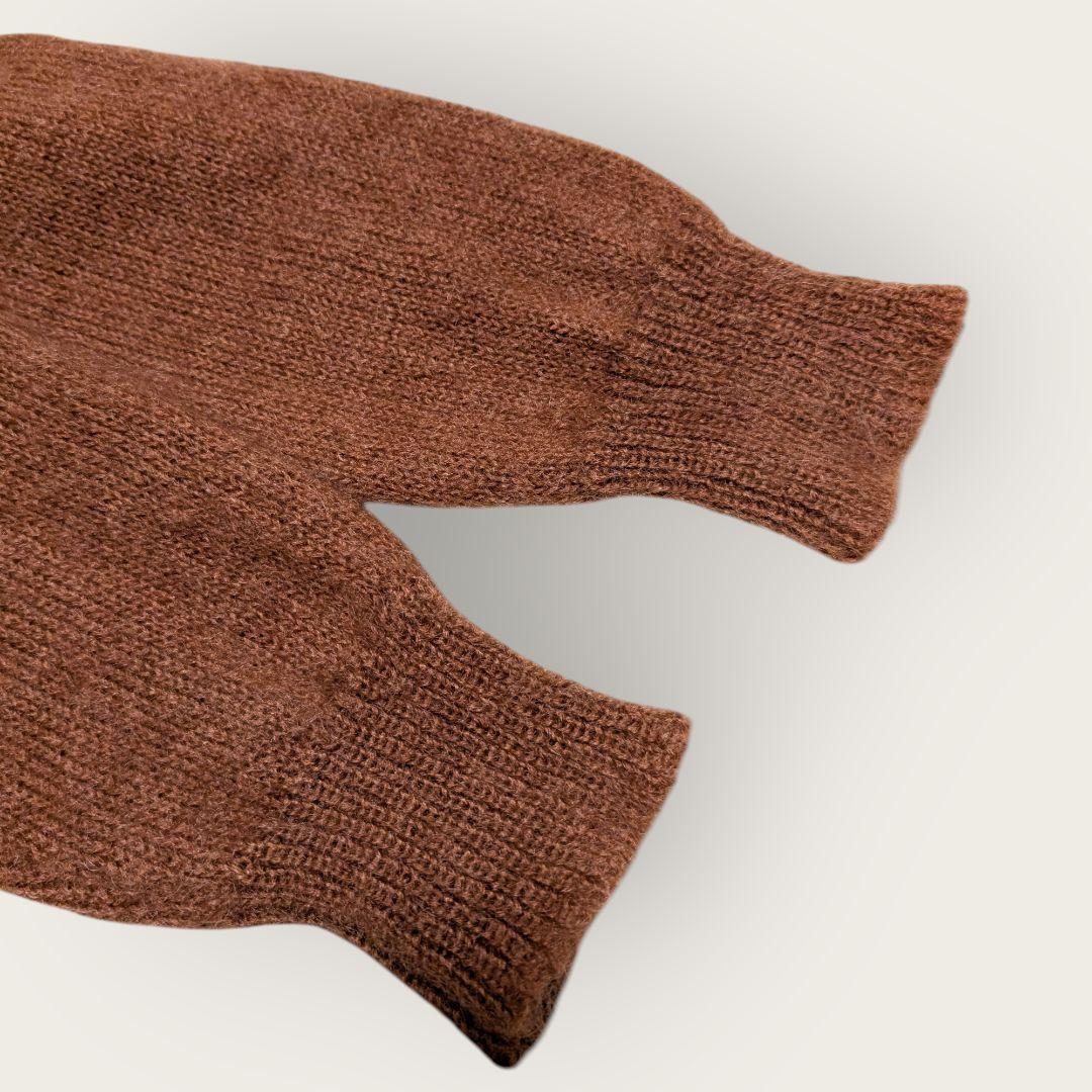 AURALEE　オーラリー　ブラウン　クルーネックニットセーター　サイズ3