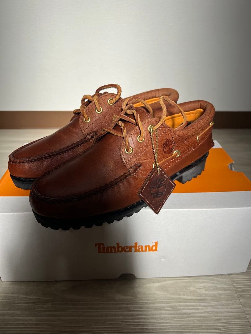 Timberland UA別注 3eye Lug Boat shoe
