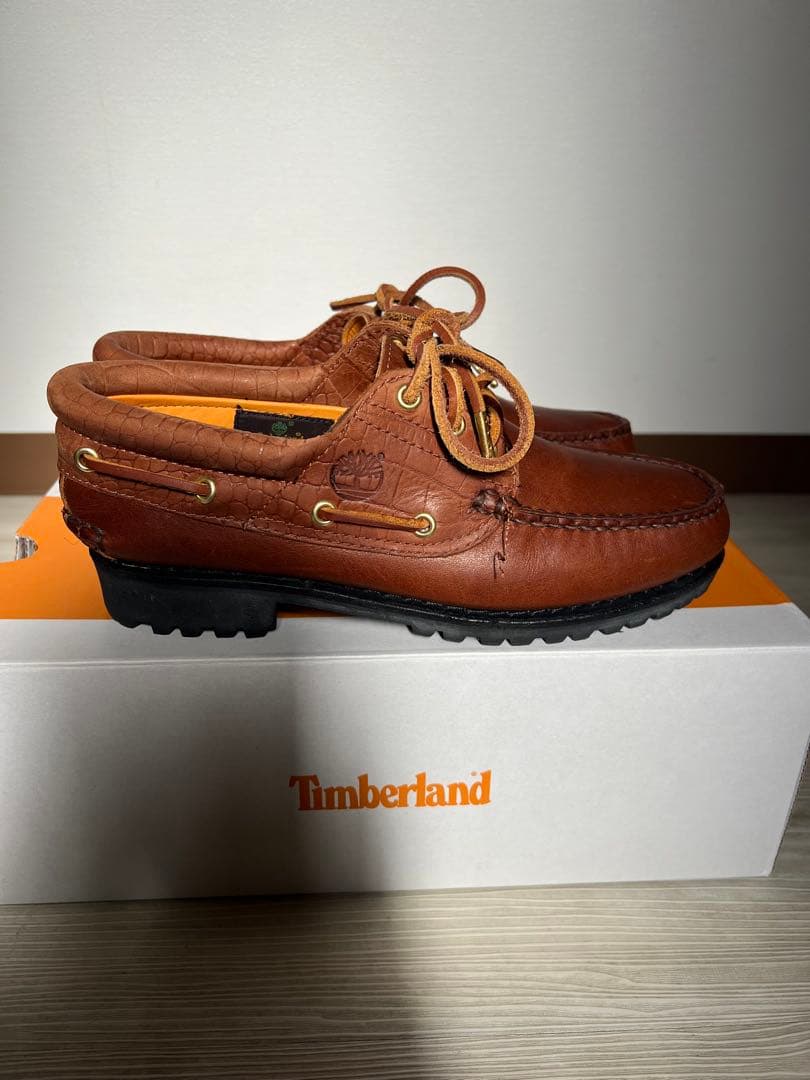 Timberland UA別注 3eye Lug Boat shoe