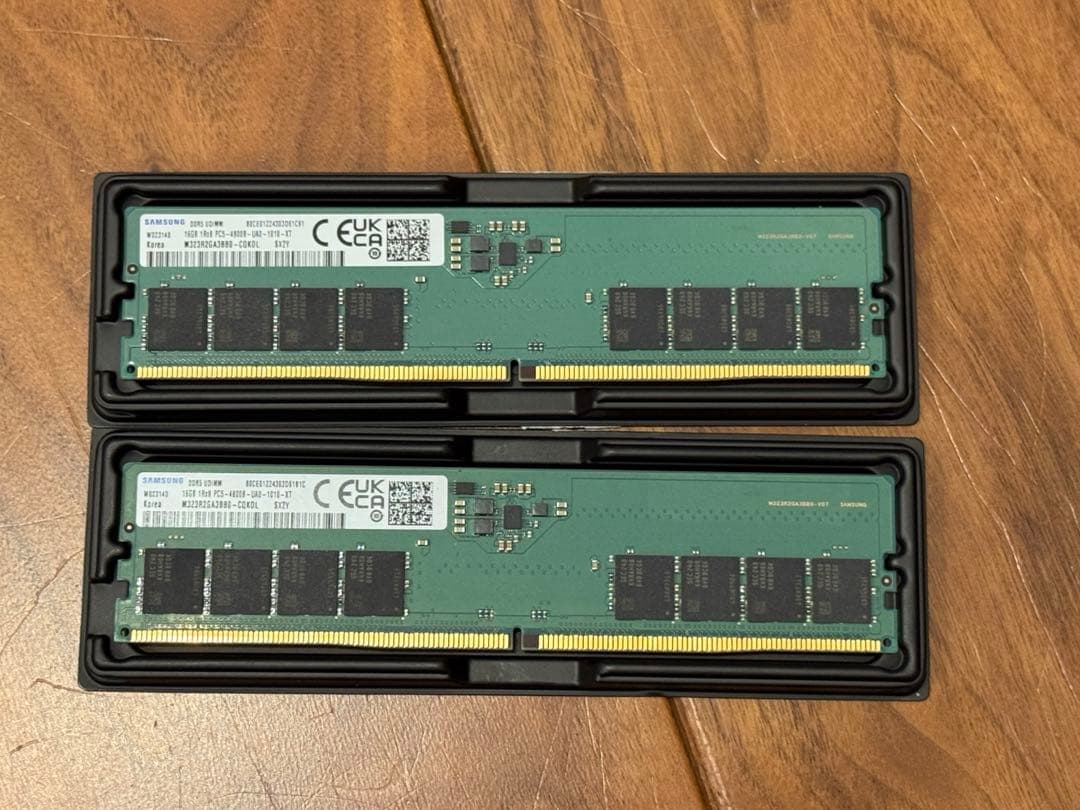 Samsung DDR5 4800 16GB メモリ ×2 32GB