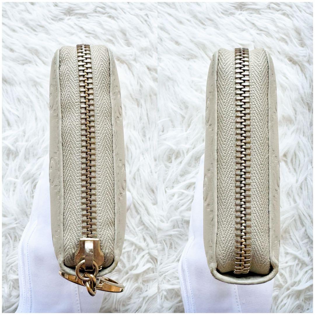 グッチ 長財布 ラウンドファスナー インターロッキング GG ハート チャーム