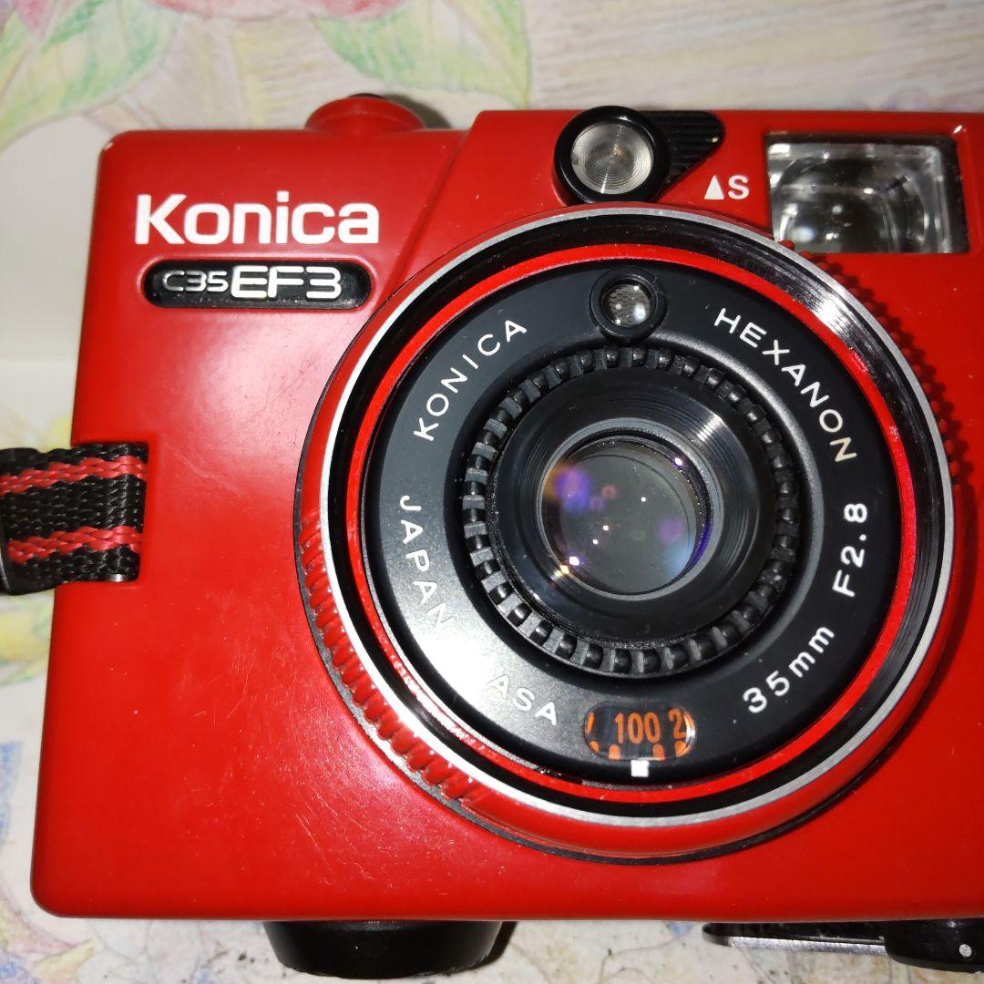 ☆☆極上級美品❕完動品☆☆ Konica C35 EF3 レッド
