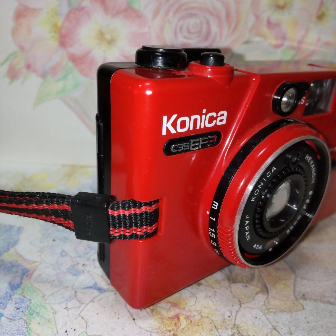 ☆☆極上級美品❕完動品☆☆ Konica C35 EF3 レッド