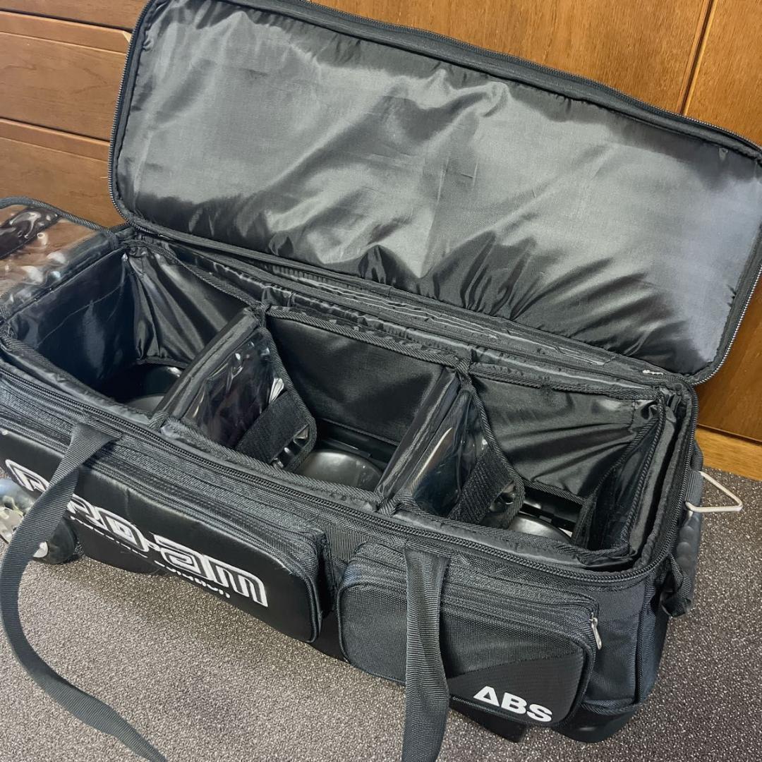 ABS PRO-am ボウリング バッグ キャリー 3ボール用　美品 ボーリング