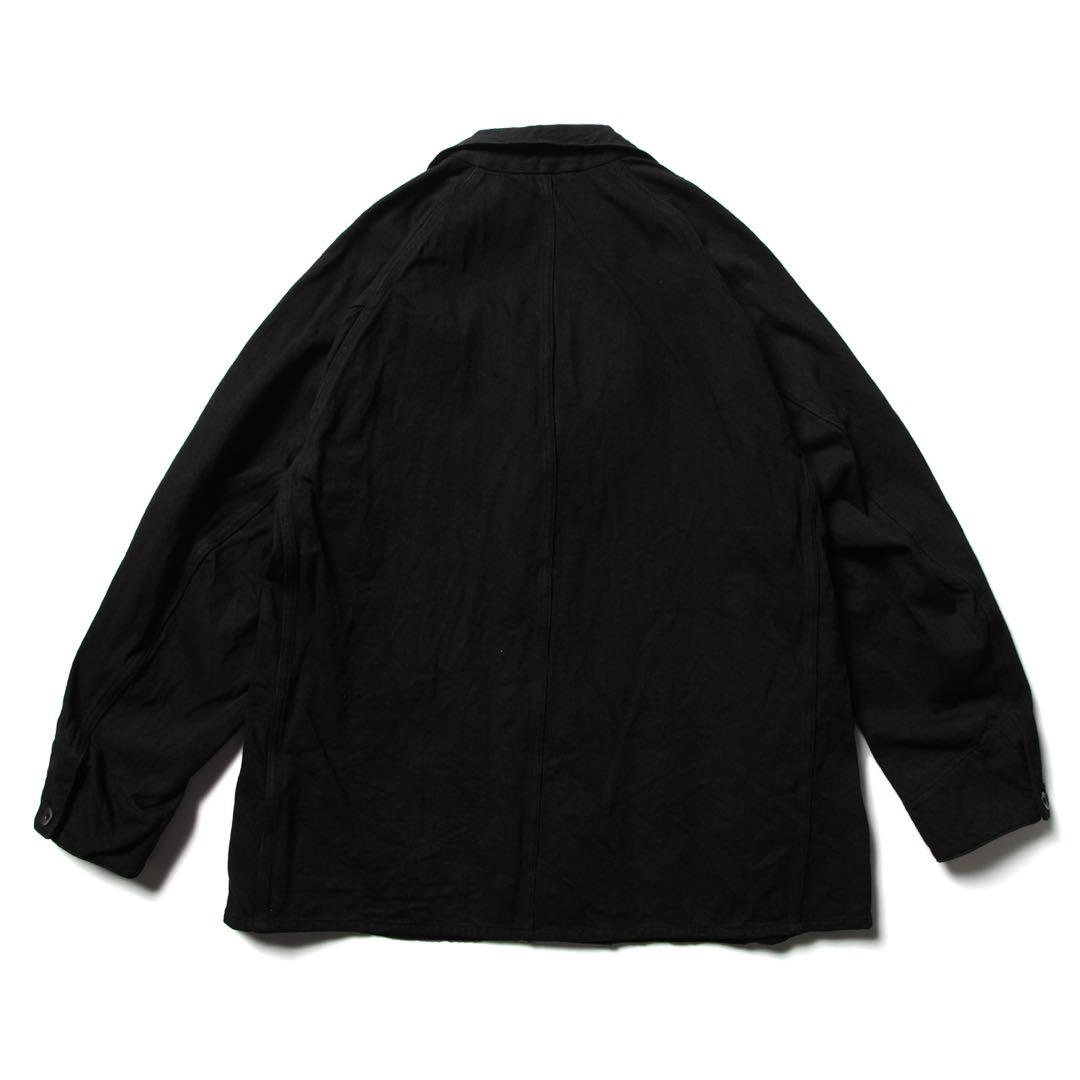 COMOLI デニムワークジャケット サイズ2 ブラック 22SS