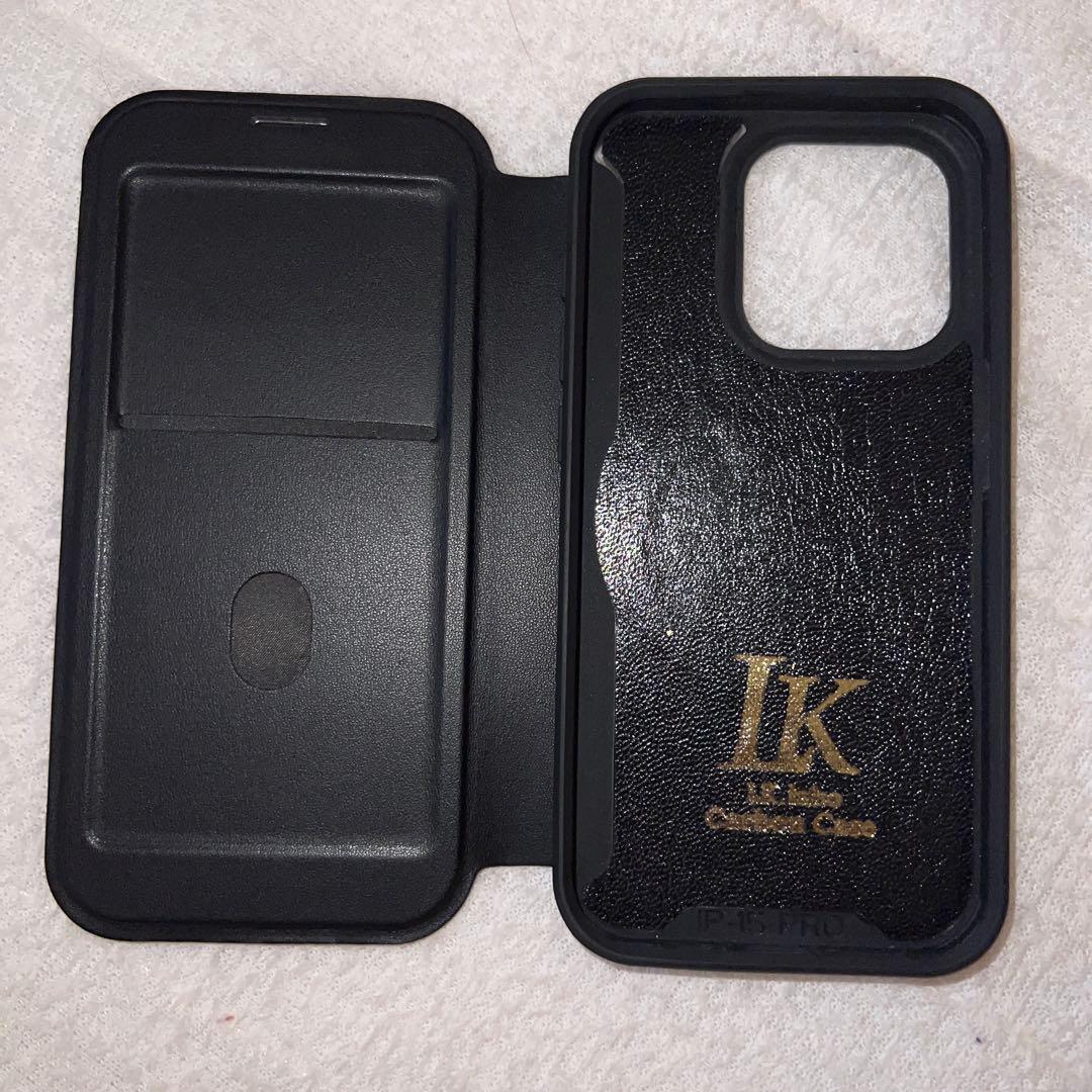 iPhone15Pro カーボン 手帳ケース