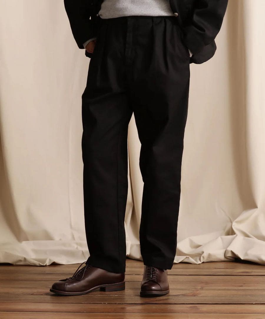 TC DOUBLE PLEATED WIDE PANTS/2タック パンツ