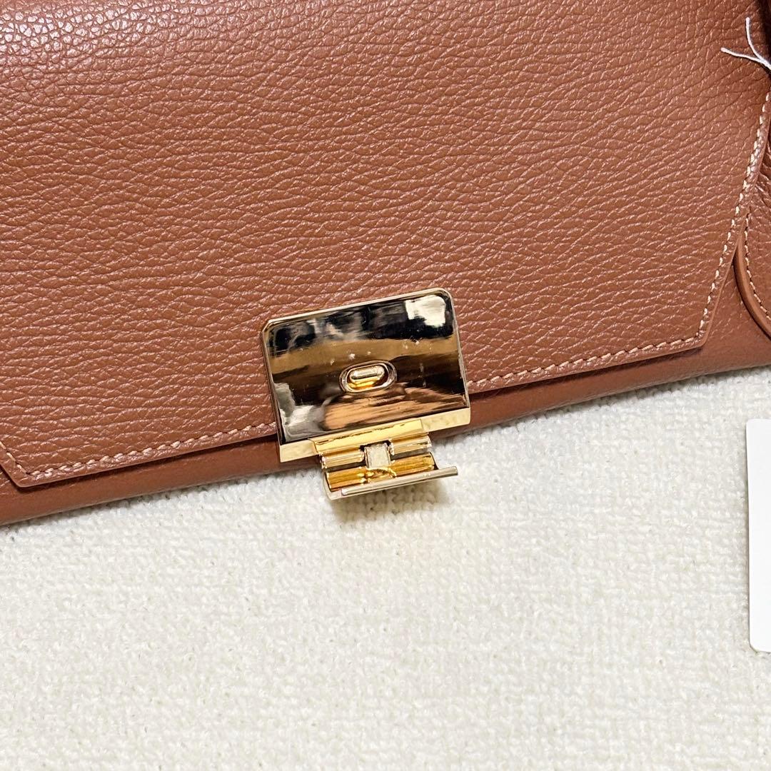 AULENTTI オウレンティ ハンドバッグ 2WAY ショルダーバッグ 茶色