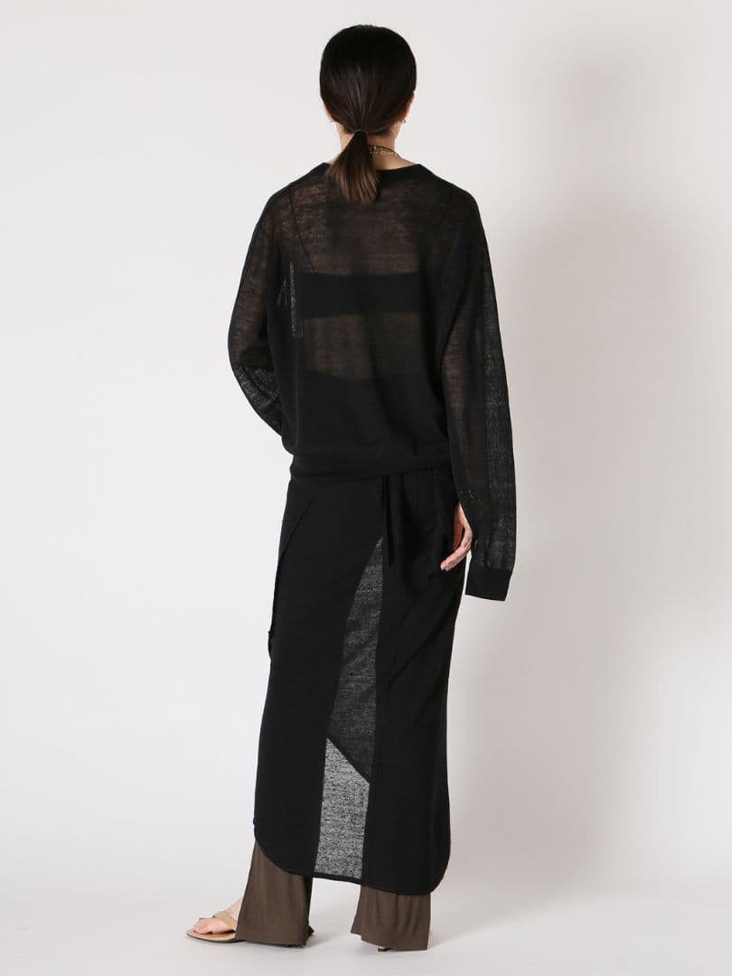 新品未使用 muse ドゥーズィエムクラス リブパンツレギンス ブラウン フレア