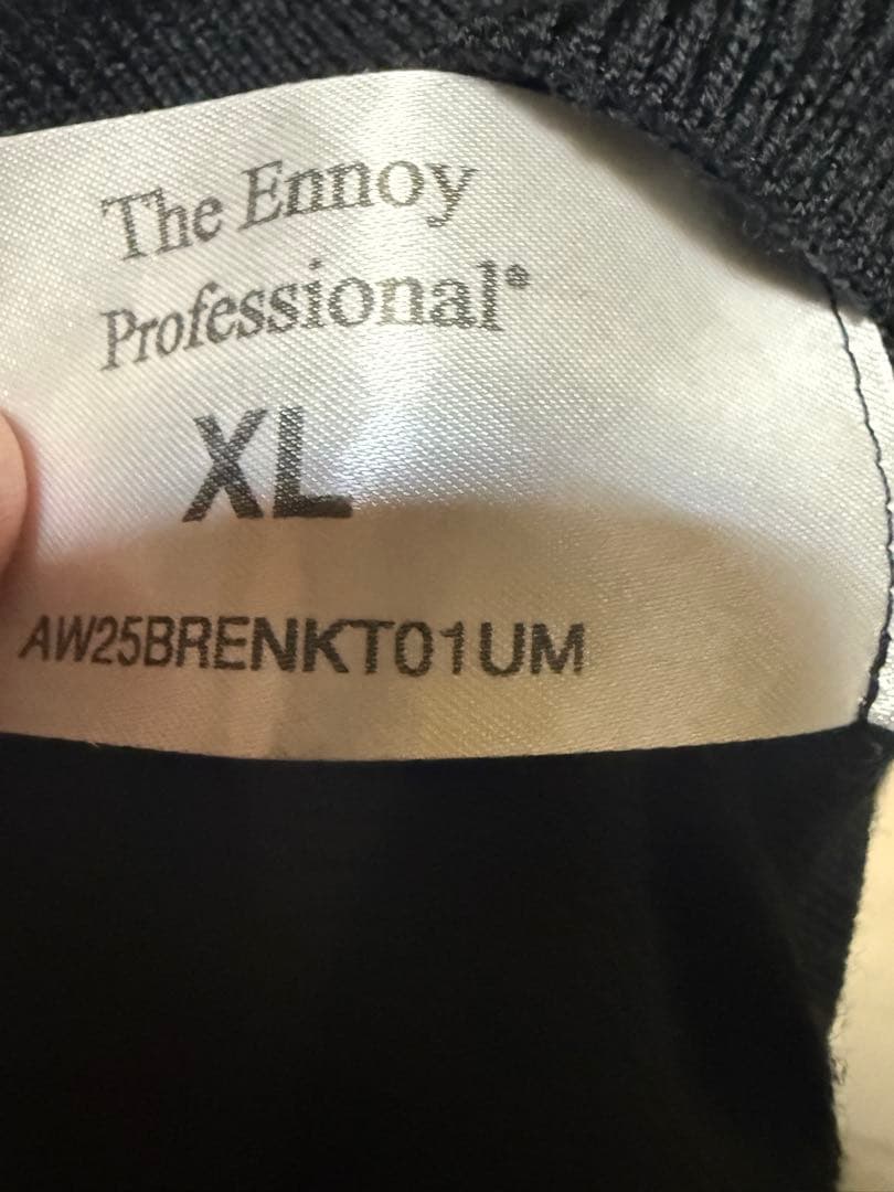 マ*ー様 ENNOY MERINO WOOL SWEATER (BLACK)【X