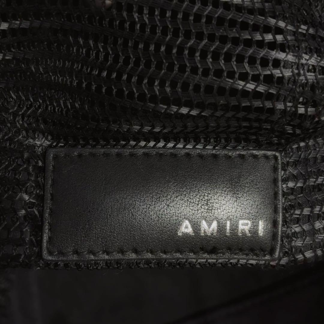 AMIRI アミリメッシュキャップ 刺繍ロゴ ブラック黒 ユニセックスサイズ