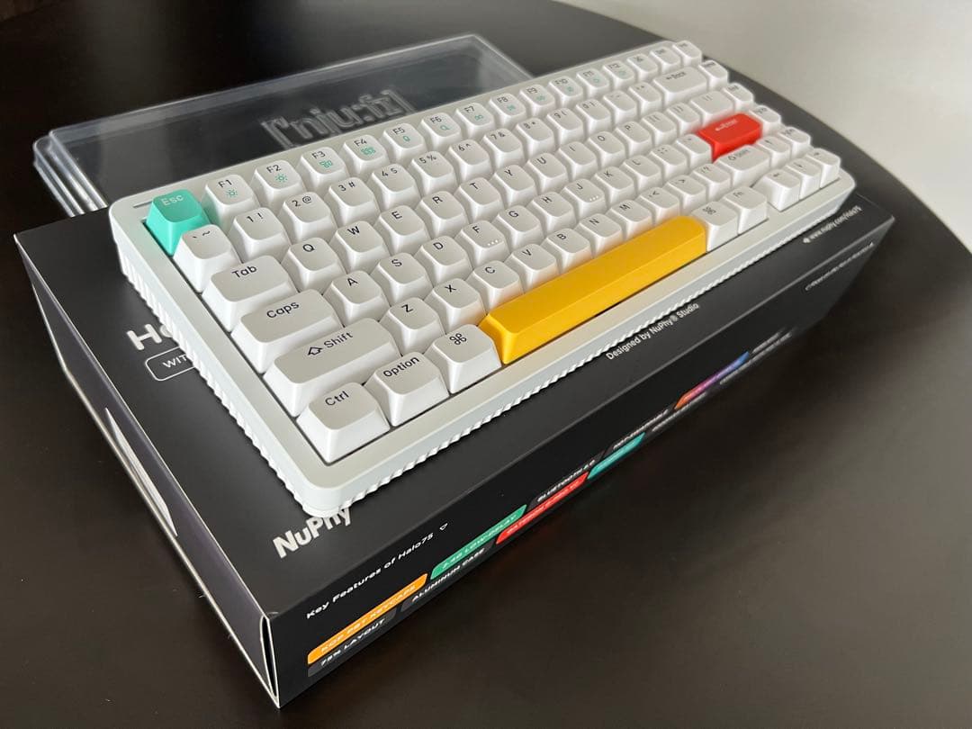 Nuphy Halo75 ワイヤレスメカニカルキーボード ホワイト 赤軸