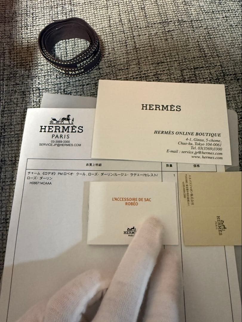 【新品未使用】新作ロデオチャーム PM エルメス ロベオクール ローズダーリン