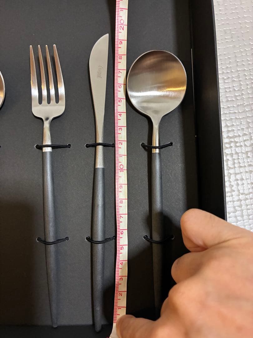 Cutipol カトラリーセット ブラックシルバー（デザート用）