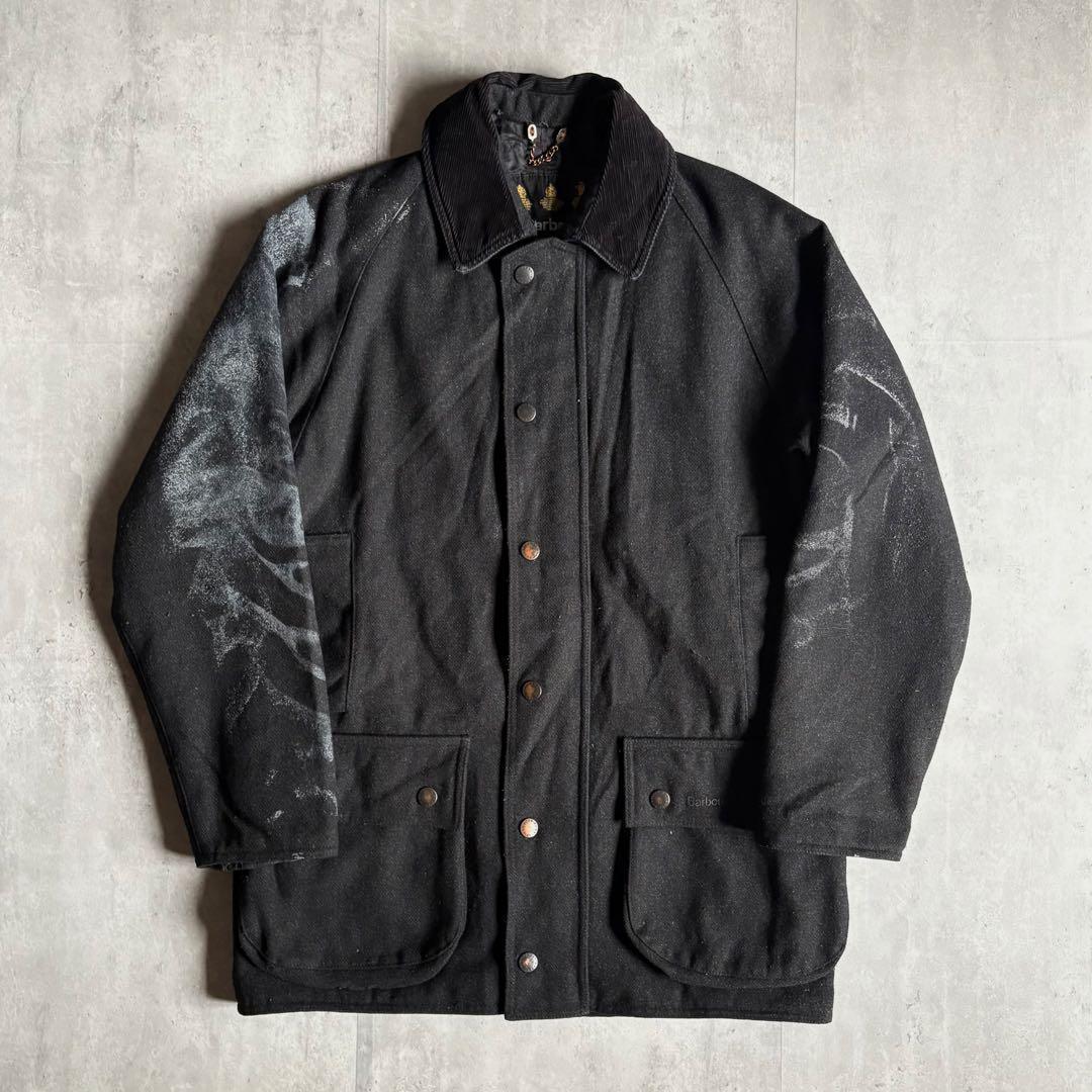 【Barbour】ウールジャケット　ミドル丈　ビデイル　英国　vintage