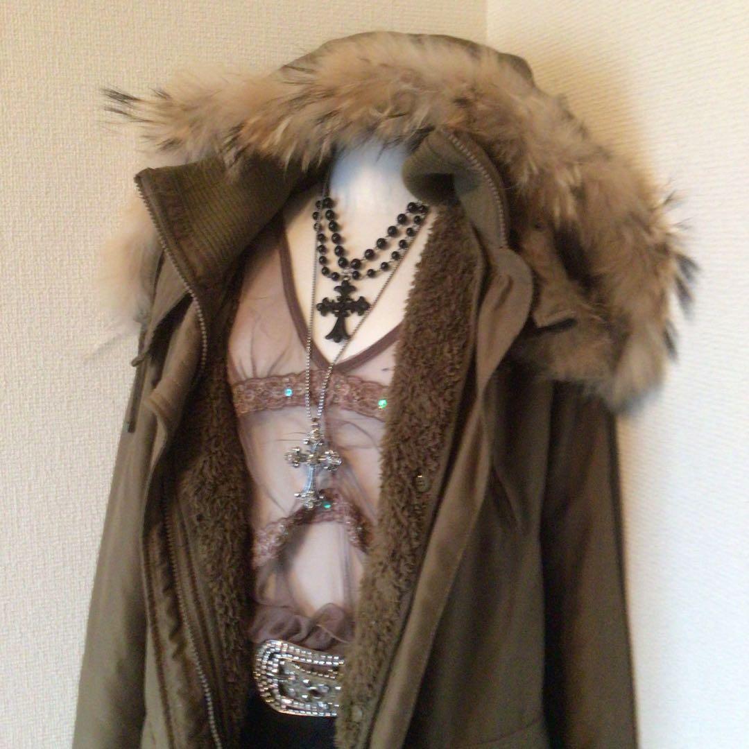 y2k 00s archive グランジファーモッズコート　平成ギャル　お兄系