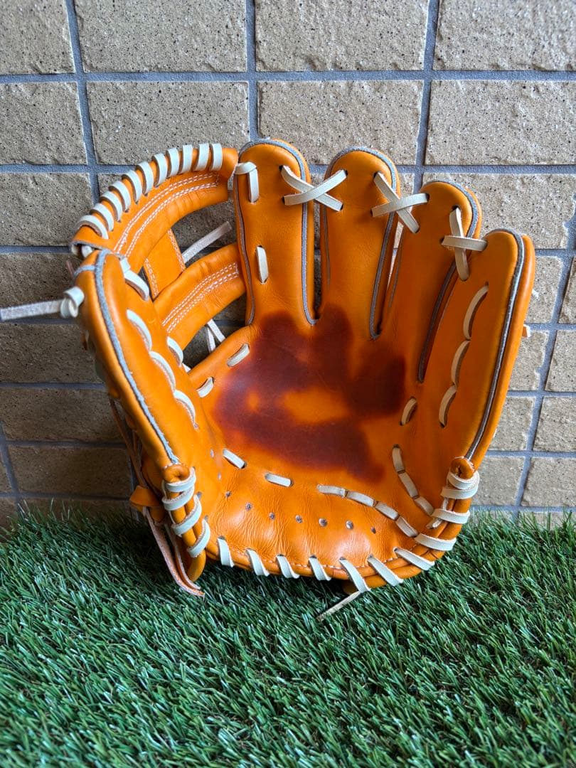 【週末値下げ】一富士　硬式グローブ オレンジ