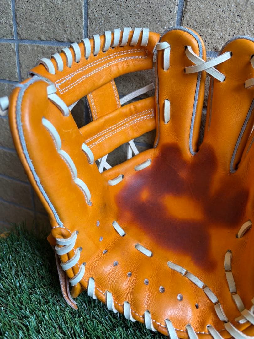 【週末値下げ】一富士　硬式グローブ オレンジ