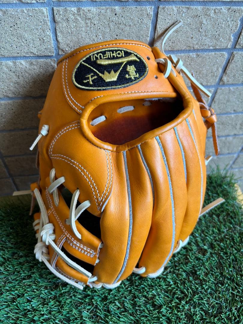 【週末値下げ】一富士　硬式グローブ オレンジ