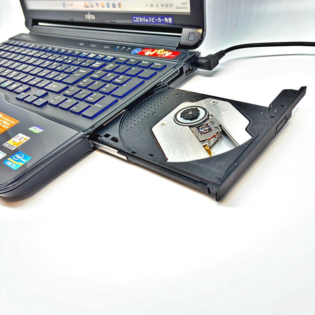 富士通 ノートパソコン Corei7 SSD オフィス付き Win11 A29