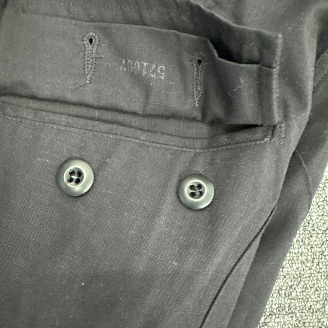 【米軍実物】97年製 BDUパンツ BLACK 357 S-S 黒リップストップ
