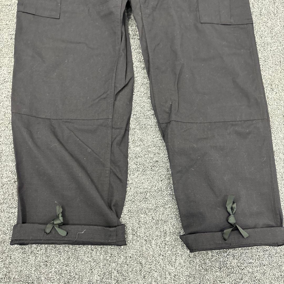 【米軍実物】97年製 BDUパンツ BLACK 357 S-S 黒リップストップ