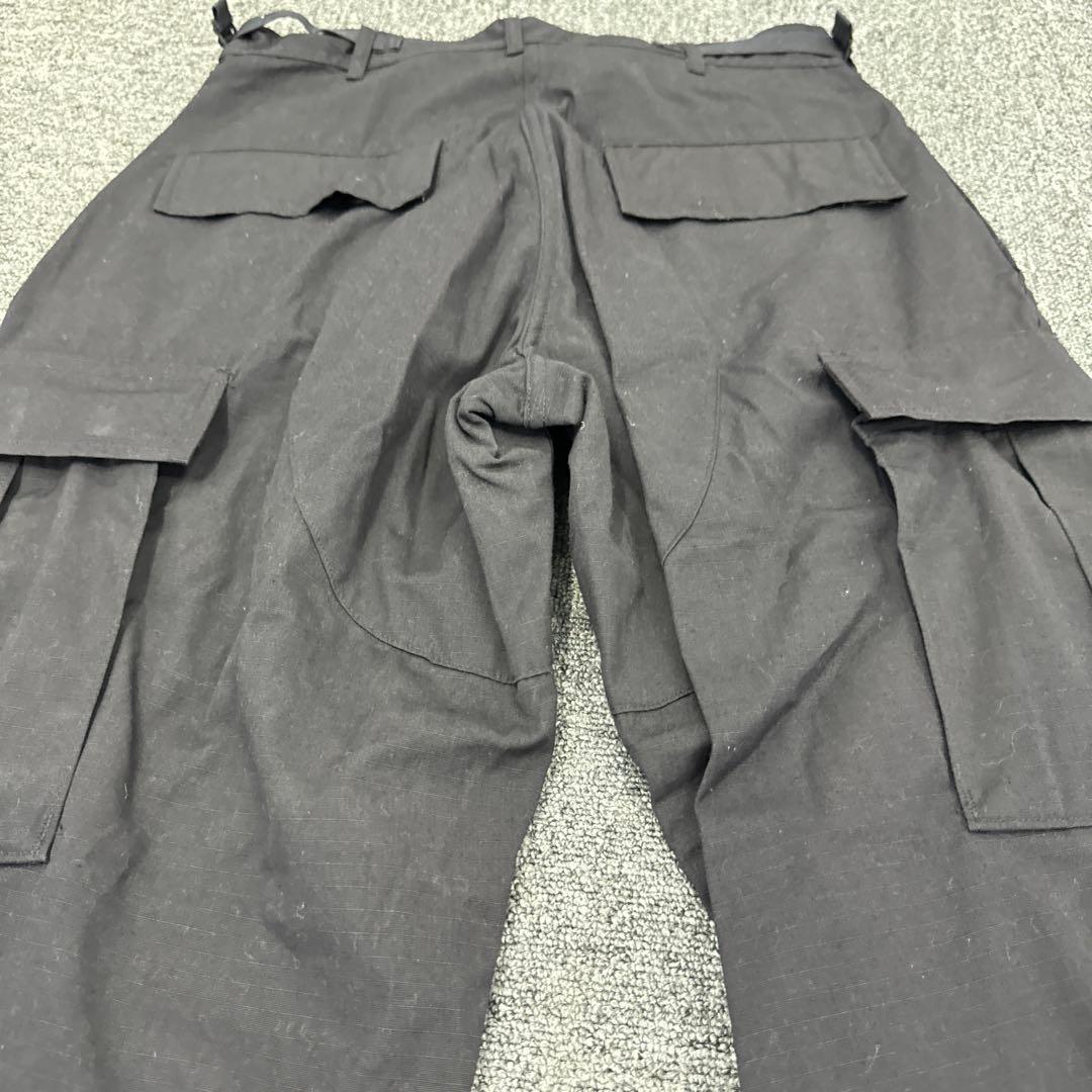 【米軍実物】97年製 BDUパンツ BLACK 357 S-S 黒リップストップ