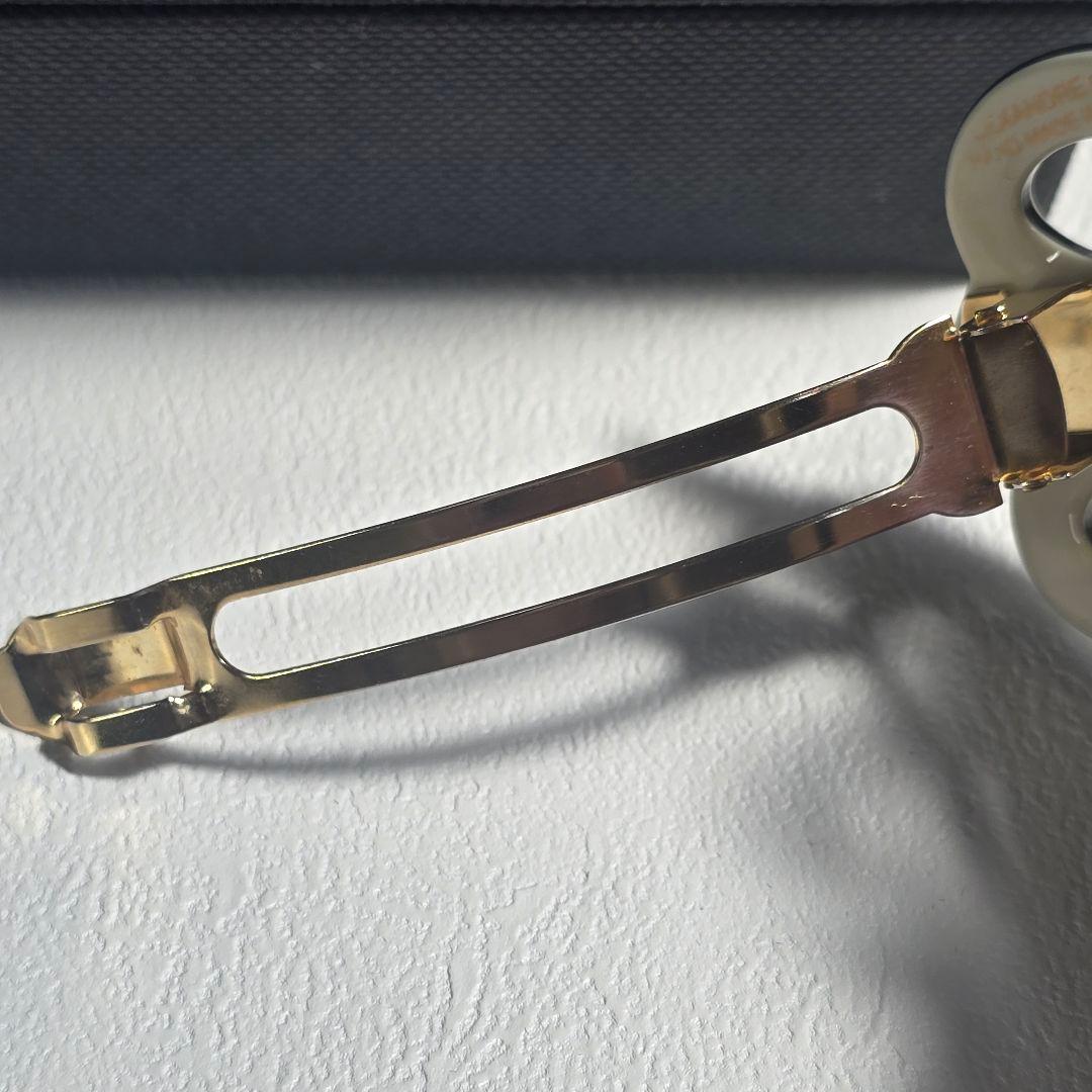 【美品✨】アレクサンドル ドゥ パリ バレッタ　ホワイト　ブラック