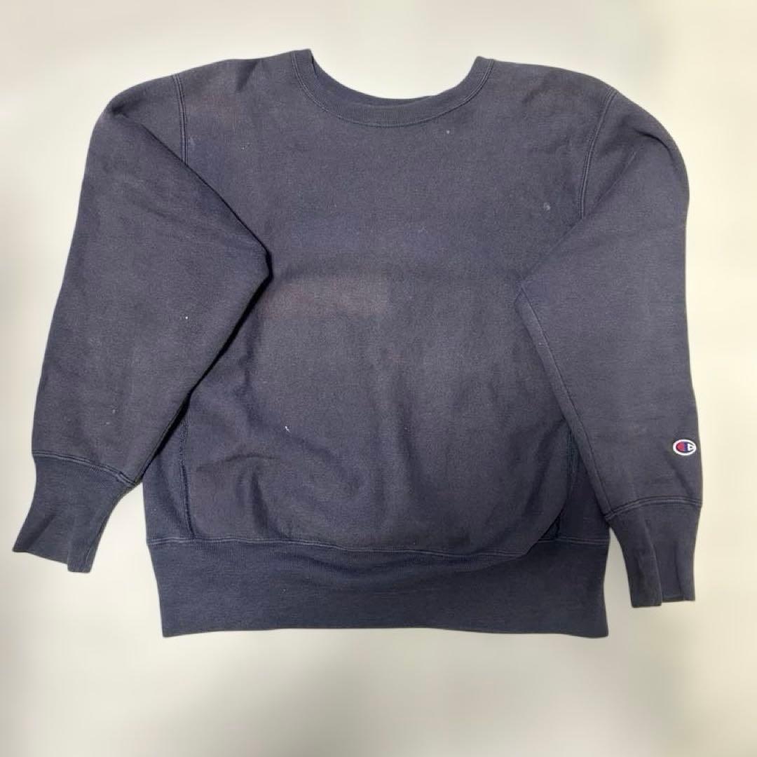 よ*き様 90s Champion リバースウィーブ USA製 ネイビー フェー