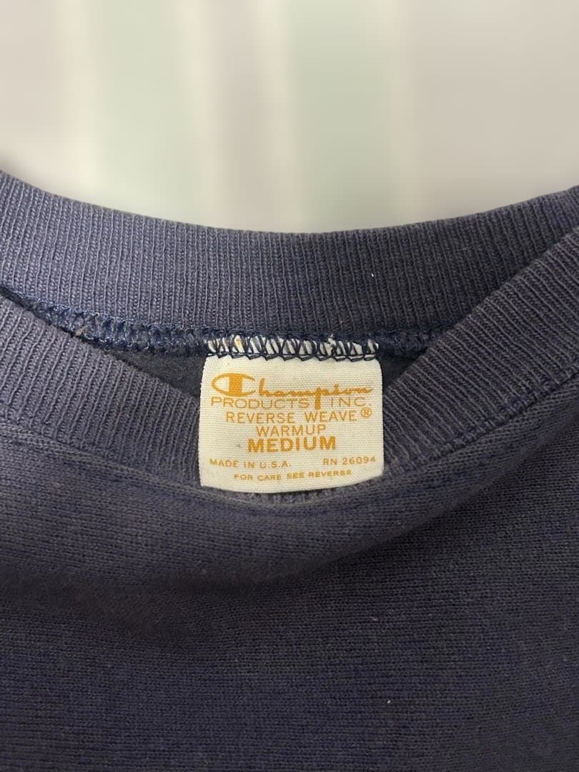 よ*き様 90s Champion リバースウィーブ USA製 ネイビー フェー