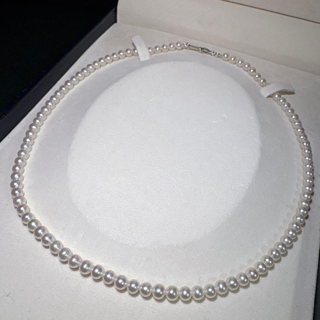 タサキ✨本真珠 ベビーパールネックレス 約41.5cm 約4.5-4.8mm