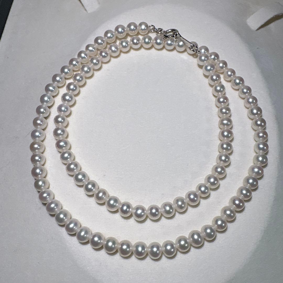 タサキ✨本真珠 ベビーパールネックレス 約41.5cm 約4.5-4.8mm