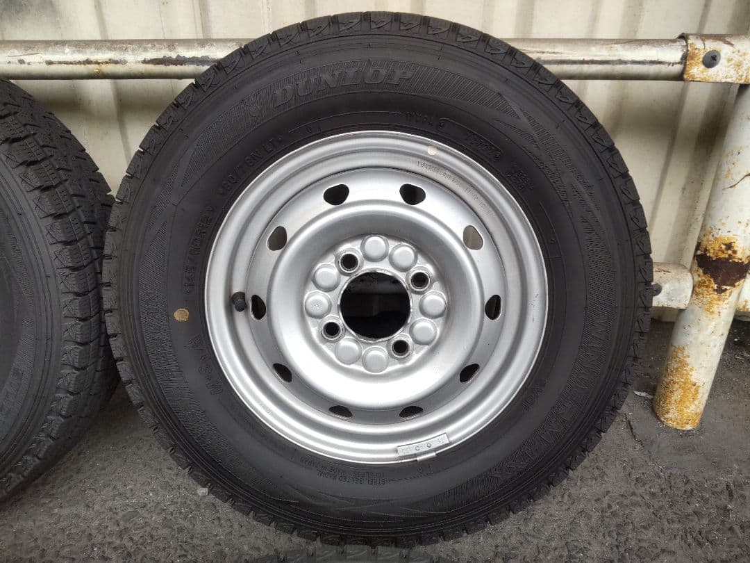 【溝あり】145/80R12スタッドレス・ホイール4本セット クリッパーキャリイ